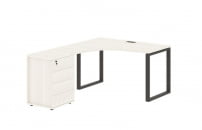 Стол эргономичный с тумбой левый EDIS EQCET 1318 L Ясень Траун Мокко_29