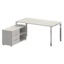 Стол рабочий руководителя с опорной тумбой левый METAL SYSTEM DIRECT БГ.СРТ-4.8 Л Дуб Наварра_2