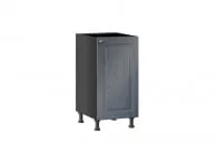 Тумба кухонная 400 Мокка ЛД 274.020.000.124 Черная Дуб фактурный антрацит_2