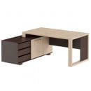 Стол руководителя ACT 1716 L Дуб Девон_2