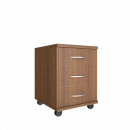 Тумба подкатная (3 ящика Riva А.ТМ-3 Орех Гварнери_3