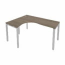 Стол письменный METAL SYSTEM Б.СА-4 Л Белый/Серый_21
