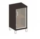 Стеллаж стекло в раме В411.4 L  Венге магия_12