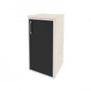 Шкаф низкий узкий правый ONIX O.SU-3.2R(R) black Денвер Светлый_125