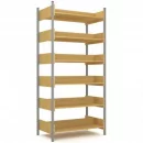 Стеллаж двухсторонний на металлокаркасе АЛц.СТ-2_1