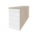 Тумба двойная приставная / опорная (TIP-ON) ONIX O.TPO-2.7 TIP Дуб Аттик/Белый_12