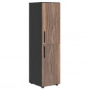 Шкаф-колонка с 2 глухими малыми дверьми (правый) VELION VENEER VRMCS 40.4 R Американский орех Яшма черная_30