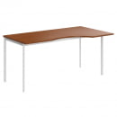 Стол эргономичный IMAGO-S CA-1S(L/R) орех французский белый полуматовый_0
