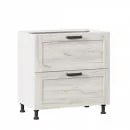 Тумба кухонная 800 с 2 ящиками (4) Винченца ЛД 234.150.000.011 Белый Дуб Крафт белый_8