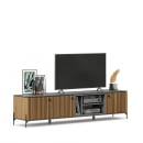 Тумба ТВ 2000 Элиот ЛД 414.010.000 Оникс Серый/Орех фактурный_0