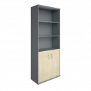 Шкаф высокий широкий Riva А.СТ-1.1 Клен/Металлик_0