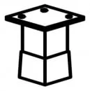 Опоры мебельные UZ 40-100-4 (набор из 4 шт) UZ40-100-4 Алюминий_8