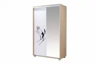 Шкаф-купе Хаски 23 Дуб Ирландский Белый_2