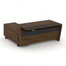 Стол руководителя с опорной тумбой Corner COR.SRT-18(R) Гикори Песочный Ваниль_7