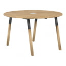 Конференц-стол Forta FRST 1250 Дуб Гамильтон Белый премиум_1