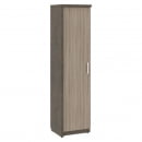 Шкаф/Гардероб узкий с глухой дверью левый WOOD&STONE СФ-534571 Бетон Чикаго темный Дрифтвуд_4