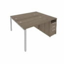 Рабочая станция с опорной тумбой Metal System Б.РС-СТП-2.2 Вяз/Серый_15