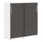 Шкаф с дверьми-купе EDIS EMC 1343 Дуб Денвер светлый Черный Белый_2