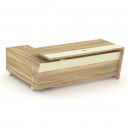 Стол руководителя с опорной тумбой Corner COR.SRT-20(R) Орех Лоренцо Графит_9