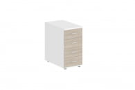 Тумба приставная с 4 ящиками Sigma SG.521.WH.OD Белый Дуб темный_6