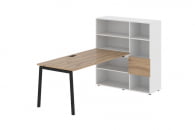 Рабочая станция EDIS ELRST 1217 Дуб Денвер светлый Черный Белый_13