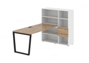 Рабочая станция EDIS EVRST 1217 Дуб Денвер светлый Черный Белый_73