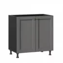 Тумба кухонная 800 Амели-3 ЛД 299.060.000.009 Белый Оникс серый_4