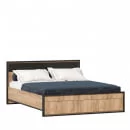 Кровать двуспальная 1600 с подъемным механизмом Техно ЛД 678.141.000.012 Дуб Крафт белый Серый шифер_4