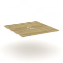 Двойной стол-приставка к двум опорным тумбам/шкафам CONCEPT CN.DSPR-007 Дуб Винченцо Белый_24