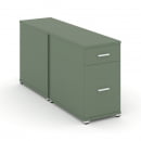 Тумба двухсторонняя опорная приставная с ящиком и распашным фасадом CONCEPT CN.DTGO-005 B/W Кобо Белый_4