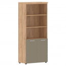 Шкаф с 1 комплектом глухих малых дверей и топом Torr LUX TLHC 85.5 Дуб Бофорд Капучино_16