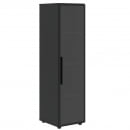 Шкаф-колонка со стеклянной дверью в металлической раме (правый) VELION VENEER VRMCS 40.2 R Яшма черная_28