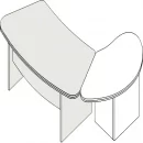 Конференц-приставка Л.ПС-15 левая Орех_4