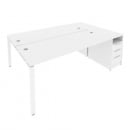 Рабочая станция с опорной тумбой Metal SystemБ.РС-СТП-2.5 Белый_18