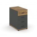 Тумба приставная с 4-мя ящиками CONCEPT CN.TGO-002 B/W Сандал Янтарный Антрацит_14