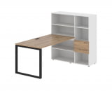 Рабочая станция EDIS EQRST 1215 Дуб Денвер светлый Черный Белый_43