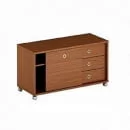 Тумба мобильная с дверью купе В 202.1 Бургунди_1