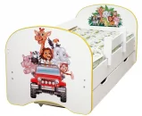 Кровать детская с фотопечатью с 2-мя ящиками 800*1900 Совята_5