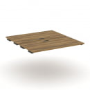 Двойной стол-приставка к двум опорным тумбам/шкафам CONCEPT CN.DSPR-006 Сандал Янтарный Антрацит_23