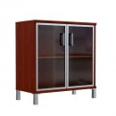 Стеллаж стекло в раме В410.4 Бургунди_6