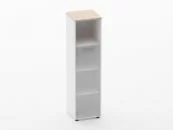 Шкаф 3 узкий 1 стеклянная дверь Deka 10.16.16Л Туя/Белый_31