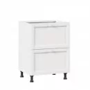 Тумба кухонная 600 с 2 ящиками ЛЮКС (4) Джулия ЛД 284.900.000.037 Белый_9