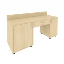 Стол с 2-мя тумбами и бортиком (левый) LIGHT С-СТ-170 Л Клен_2