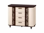 Комод Катрин 92.20 Дуб венге Белый песок Браун вуд_2