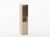 Шкаф высокий со стеклом и нишей Twin 16.16.16Пр Туя_36
