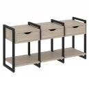 Тумба на регулируемых опорах наборная. Вариант №4 LOFT VR.L-TN-4.O Металл черный Дуб Аттик_9