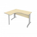 Стол криволинейный левый Riva ПЛ.СА-3 Л Клен/Металлик_22