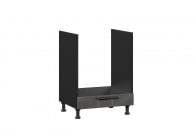 Тумба кухонная 600 для встраиваемой техники Герда ЛД 279.250.000.085 Чёрный/Антрацит глянец_10