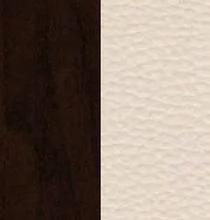 Орех темный/Светлая экокожа