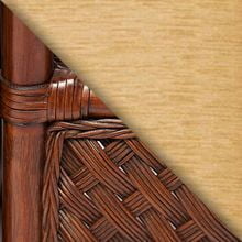 Античный орех (ротанг) / Кремовая подушка